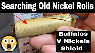 Searching a Bag of Old Nickel Rolls for Rare Coins