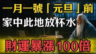 一月一號「元旦」前，在家中此地方放一杯水，明年財運暴漲100倍！#修行思維 #修行 #福報 #禪 #道德經 #覺醒 #開悟 #禅修