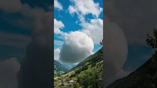 Great nature Rolling clouds #clouds #nature #shorts #mountains #shorts