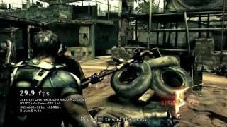 RESIDENT EVIL 5 Benchmark Palit GTS450 1GB GDDR5 Sonic edition