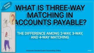 Procure-to-Pay-What Is Three-Way Matching in Accounts Payable? Diff in 2-Way, 3-Way & 4-Way Matching