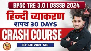 DSSSB/BPSC General Hindi Crash Course #2 | Hindi By Shivam Tyagi