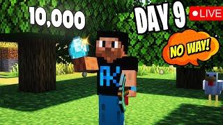 Can i get 10,000 Diamonds in MINECRAFT Day 09 - Let's Play LIVE #minecraft
