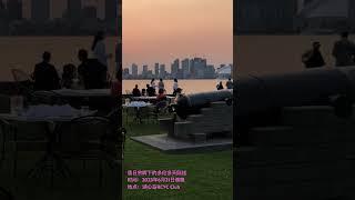 多伦多天际线的落日余晖 #多伦多 #庄也杂谈