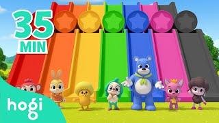 Learn Colors with Slide and More!｜+Compilation｜Colors for Kids｜Pinkfong & Hogi Nursery Rhymes