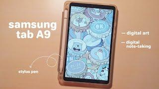 Unboxing Samsung Tab A9 with an alternative stylus pen | digital art & note-taking