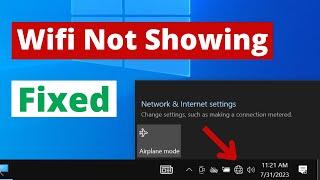 FIXED! - WiFi Not Showing in Settings on Windows 10 | WiFi Missing