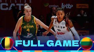 Belgium v Lithuania | Full Basketball Game | FIBA Women's EuroBasket 2025 Qualifiers