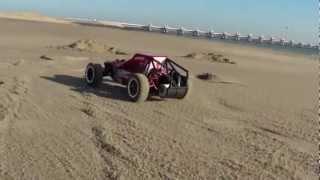 Kyosho sandmaster going wild on the beach