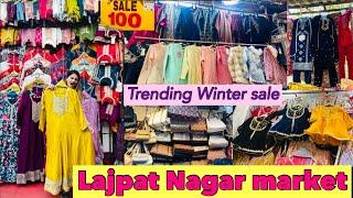 Lajpat Nagar market market trending winter fancy bridal suits, bags, footwear, sweaters बहुत  कुछ 