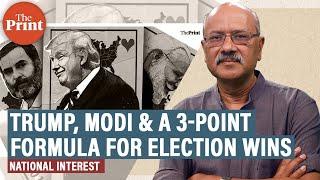 3-point formula for sweeping elections. Trump has it, Modi had it, Rahul still searching