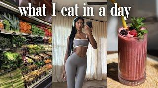 VLOGMAS DAY 3  what I eat in a day | high protein, healthy meals, balanced + realistic goals