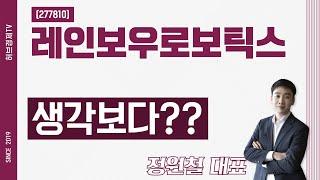 레인보우로보틱스 (277810) - 생각보다??