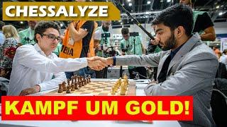 Die entscheidende Partie des Turniers! | Gukesh vs Caruana | Schacholympiade 2024 Budapest Runde 10