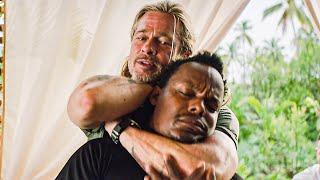 Brad Pitt tactical moves in the jungle | The Best Scenes from Lost City