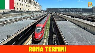 Roma Termini Railway Station - Trainspotting and Aerial View - Rome,  Italy