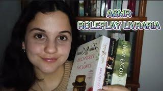 ASMR ROLEPLAY| Livraria | Leitura Suave, Som de Papel, Tracing, Tapping