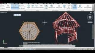 Tutoriel Autocad 3D - transform 3d to perspective 2D