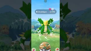 When I Got️Shiny Druddigon Wild in #pokemongo #shorts