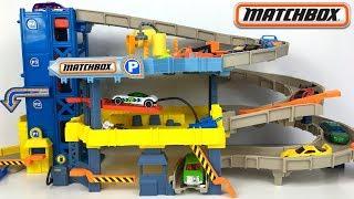 GROßES PARKHAUS FÜR KLEINE AUTOS VON MATCHBOX - AUTOGARAGE AUF 4 ETAGE 4 LEVEL GARAGE UNBOXING