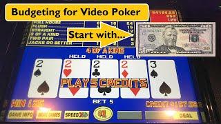 Video Poker: Budgeting Tips & Moving Up The Stakes