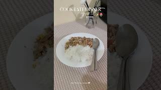 Cook late dinner w/ me as a 28 y/o wifey  #food #fyp #vlog #shorts #reels #dinner