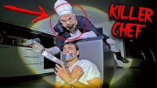 KILLER CHEF REAL LIFE PARKOUR ESCAPE (HORROR POV)