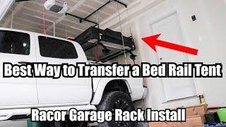 Bed Rail Tent Storage/Transfer Rack