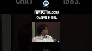 Steve Jobs predicted chatbots in 1983. #stevejobs #apple #motivation #trending #success