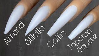 Beginner Nail Tech | How To Shape Nails | Acrylic Nail Tutorial