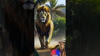 The lion and rin fall today best hybrid animals horror video ️ viral fyp 2025 best new video#hybrid