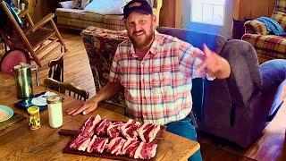 Flank steak fajitas!  Homegrown beef!