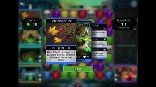 Gems Of War: 6 in a row with 2 wildcards