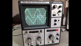 Hameg HM312-8 20MHz 2ch oscilloscope 1980 test teardown