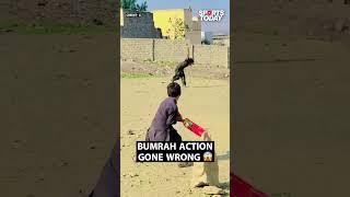 Kid imitates Jasprit Bumrah's bowling style, ends up destroying batter | Sports Today