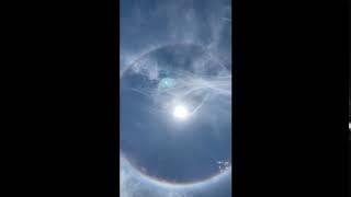 Sun with Halo spotted in Eastern part of Singapore