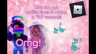 How to turn on your notifications in roblox in *30* seconds! **SUPER EASY!! |PenguinzPlay|