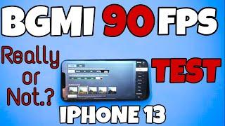 iPhone 13 BGMI 90 fps test, 90 fps or not? #bgmi #pubg #shorts #90fps #iphone #iphone13