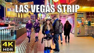 Las Vegas Strip Night Walk - February 2025 - Las Vegas, Nevada