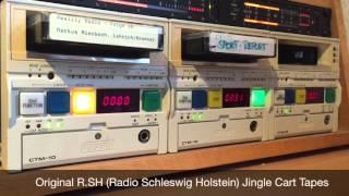 Original R.SH (Radio Schleswig Holstein) Jingle Cart Tapes auf Otari CTM-10