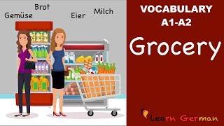 Learn German Vocabulary | 25 useful Food items in everyday life | Lebensmittel