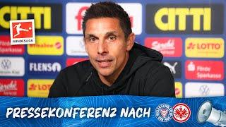 Die Pressekonferenz nach dem Heimspiel gegen Eintracht Frankfurt ️ | #KSVSGE