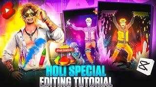 Holi Special Shorts Video Editing  || Holi Specail Free Fire Editing Tutorial In Capcut 