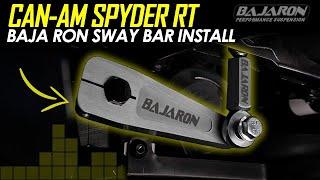 Can-Am Spyder RT Baja Ron Sway Bar Install (2020+)