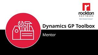 Dynamics GP Toolbox Spotlight:  Mentor