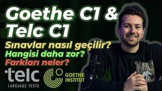 Goethe C1 & Telc C1 sınavları nasıl olur? Hangisi daha zor? Sınavlar nasıl geçilir? Farkları neler?