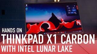 First Look: Lenovo's ThinkPad X1 Carbon Gen 13 Adds 'Lunar Lake' & Lightens Up