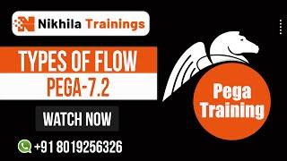 Types of Flows in Pega || Pega Tutorials ||Nikhila Trainings -91 8019256326