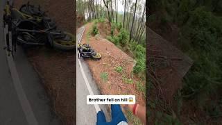 Brother fell down on hill 