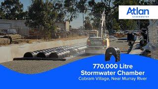 770,000 Litre Stormwater Chamber Installed Near Murray River, Victoria | Atlan Stormwater